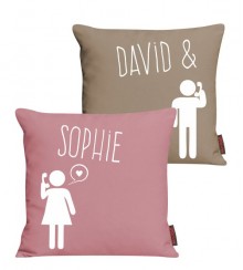 Kissen Set telefonieren mit Namen