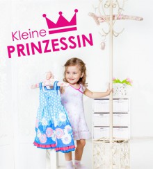 Kleine Prinzessin als Wandtattoo