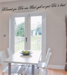 Kommt zu dir ein Gast ... als Wandtattoo