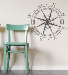 Windrose als Wandtattoo