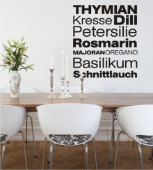 Gewürze 1 als Wandtattoo