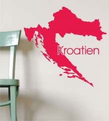 Kroatien als Wandtattoo