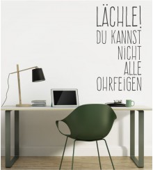 Lächle... als Wandtattoo