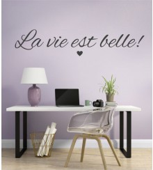 La vie est belle als Wandtattoo
