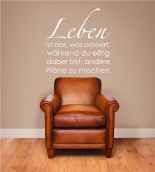 Leben ist das... als Wandtattoo
