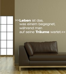 Leben ist das... als Wandtattoo