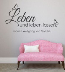 Leben und.. als Wandtattoo