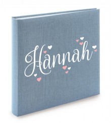 Album mit Name und Herzen