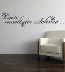 Leise rieselt der Schnee als Wandtattoo