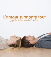 L'amour surmonte.. als Wandtattoo