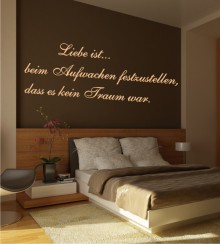 Liebe ist, ... als Wandtattoo