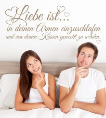 Liebe ist.. als Wandtattoo