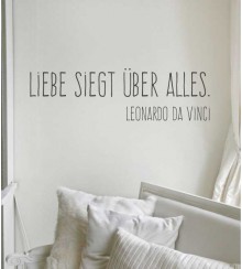 Liebe siegt über... als Wandtattoo