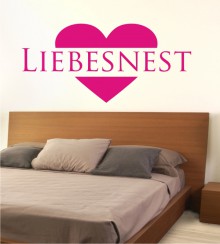 Liebesnest als Wandtattoo