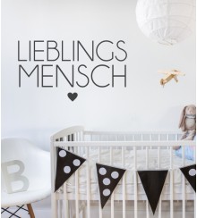 Lieblingsmensch als Wandtattoo