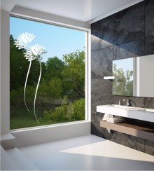 Lilien in Milchglasoptik