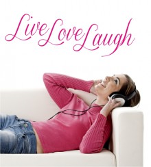 Live Love Laugh als Wandtattoo