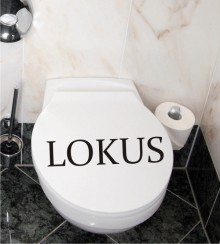 Lokus als Wandtattoo