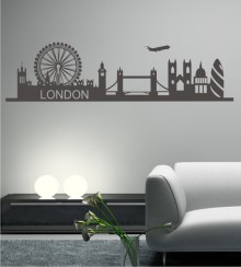 Skyline von London als Wandtattoo