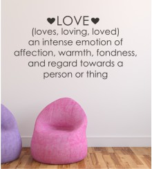 Love an intense... als Wandtattoo