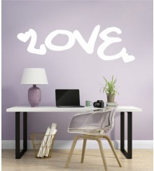 Love Graffiti als Wandtattoo 