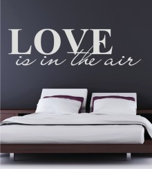 Love is in the air als Wandtattoo