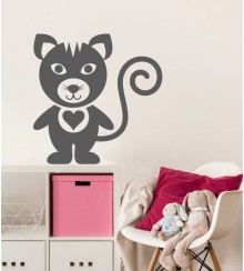 Luzzy the cat als Wandtattoo