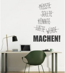 machen als wandtattoo