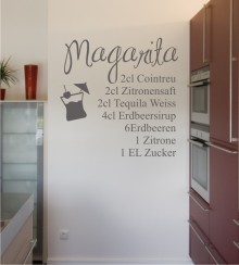 Magarita als Wandtattoo