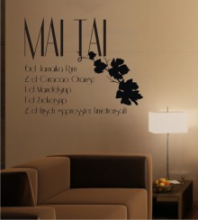 Mai Tai als Wandtattoo