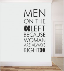 Men on the left als Wandtattoo