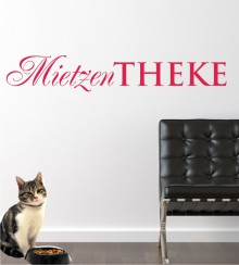 Mietzentheke als Wandtattoo