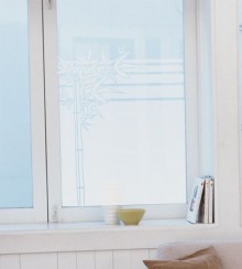 Milchglasfenster Bambus