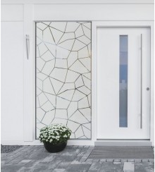 Milchglas gemustert Tür