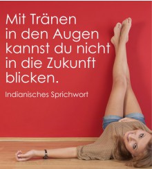 Mit Tränen in... als Wandtattoo