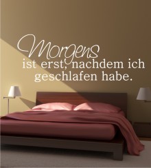 Morgens ... als Wandtattoo