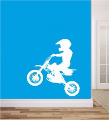 Motocross Kid als Wandtattoo