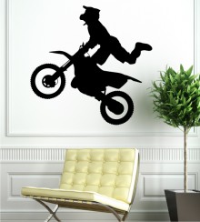 Motorrad Stunt 4 als Wandtattoo