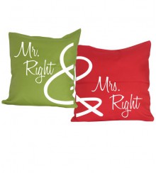 Kissen Set Mr. & Mrs. Right