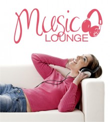 Music Lounge als Wandtattoo