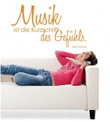 Die Musik... als Wandtattoo