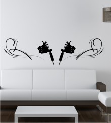 Tattoonadeln als Wandtattoo