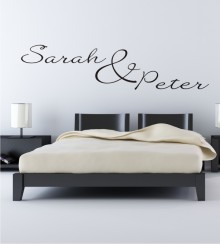 Namen 2 als Wandtattoo