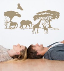 Afrika Savanne als Wandtattoo
