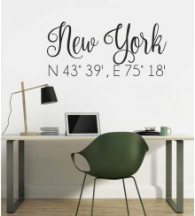 New York als Wandtattoo 