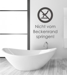 Nicht vom... als Wandtattoo