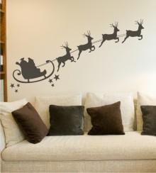 Weihnachtsmann als Wandtattoo