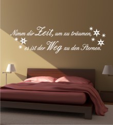 Nimm dir Zeit zu träumen.. als Wandtattoo