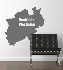 Nordrhein-Westfalen als Wandtattoo 