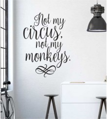 Not my monkeys... als Wandtattoo